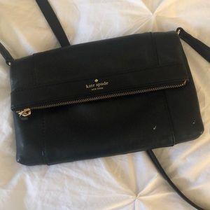 KATE SPADE black leather purse